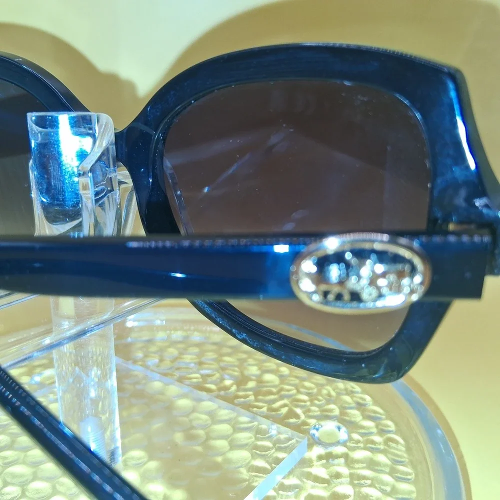 COACH SUNGLASSES HC2295 BLACK W/GOLD 56-21-140